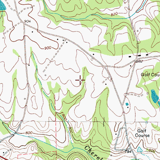 Topographic Map of Jolly Cemetery, SC