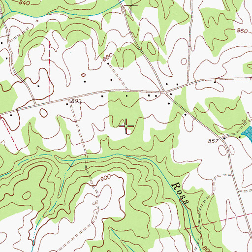 Topographic Map of Robbs Cemetery, SC