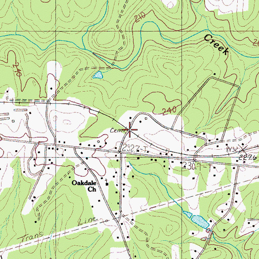 Topographic Map of Watkins Cemetery, SC