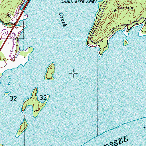 Topographic Map of Mink Creek, AL