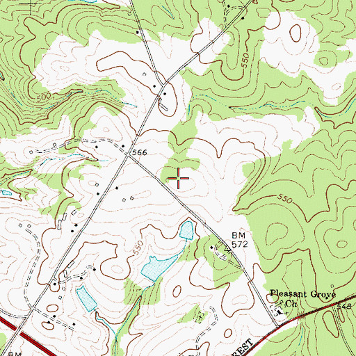 Topographic Map of Garmany Unity Church (historical), SC