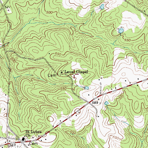 Topographic Map of Lever Chapel School (historical), SC