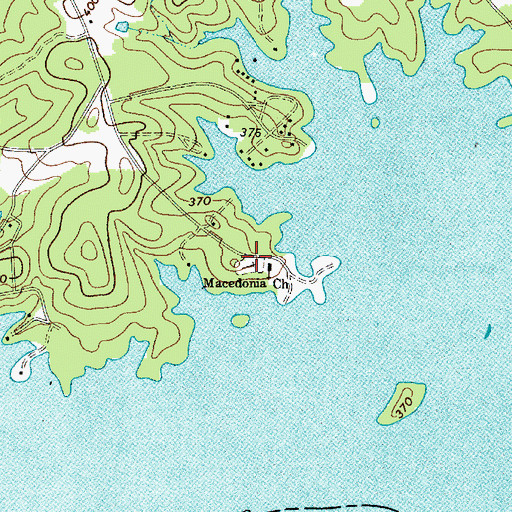 Topographic Map of Macedonia Cemetery, SC