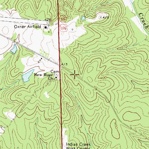 Topographic Map of McCullough School (historical), SC