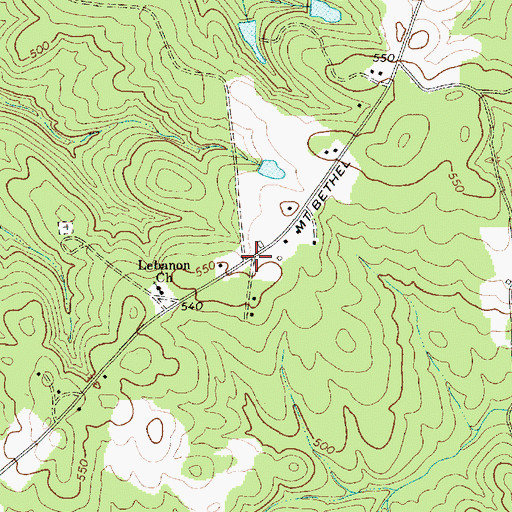 Topographic Map of Mount Bethel (historical), SC