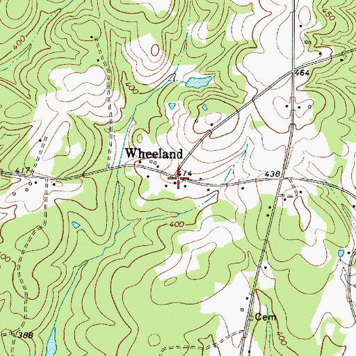 Topographic Map of Mount Olive School (historical), SC
