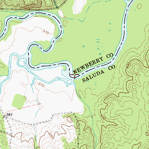 Topographic Map of Old Town Ferry (historical), SC