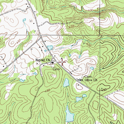 Topographic Map of Oneal School (historical), SC