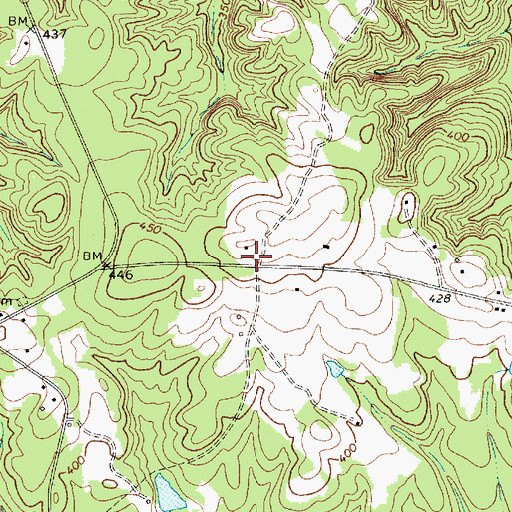Topographic Map of Pleasant Hill School (historical), SC