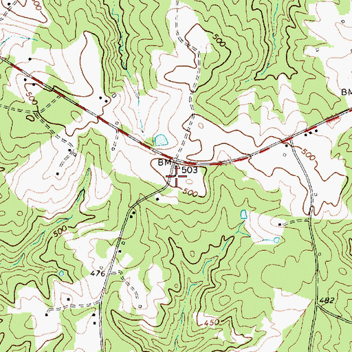 Topographic Map of Ridge Spring School (historical), SC