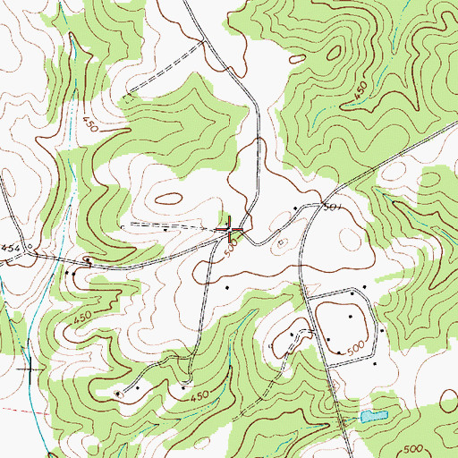 Topographic Map of Saint Marys Church, SC