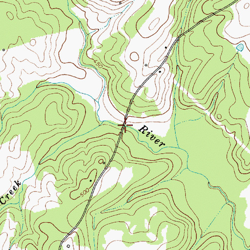 Topographic Map of Sends Mill Bridge, SC