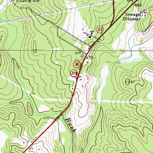 Topographic Map of Sunset Park School (historical), SC