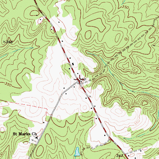 Topographic Map of Walton (historical), SC