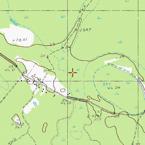 Topographic Map of Evans Branch, SC
