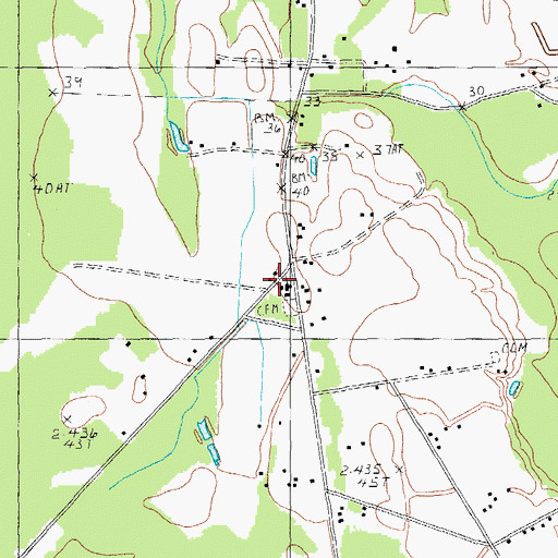 Topographic Map of Nebo Church, SC
