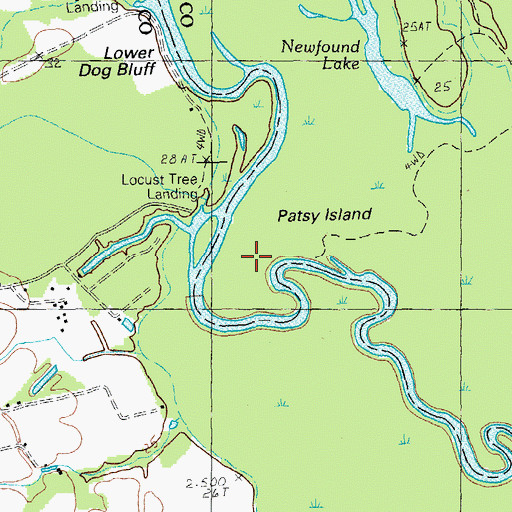 Topographic Map of Patsy Island, SC
