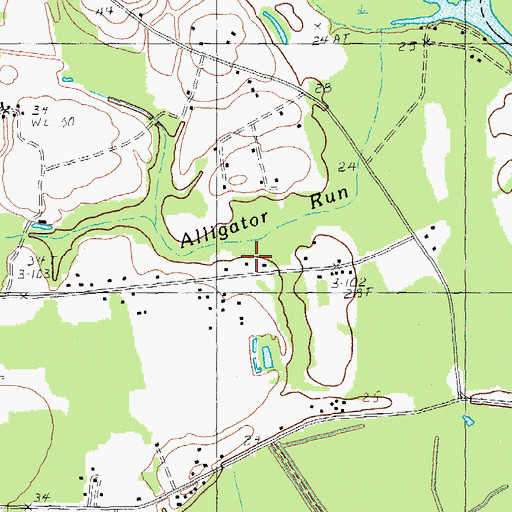Topographic Map of White Church, SC