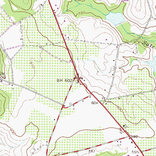 Topographic Map of Central School (historical), SC