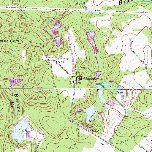 Topographic Map of Old Macedonia School (historical), SC