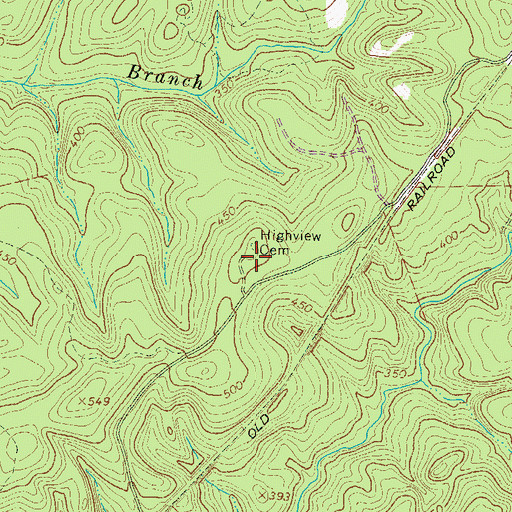Topographic Map of Fairview Church (historical), SC