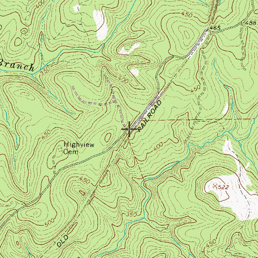 Topographic Map of Highview (historical), SC