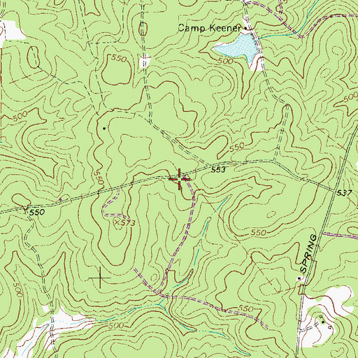 Topographic Map of Friendship School (historical), SC