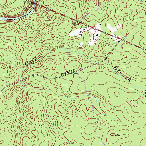 Topographic Map of Wash School (historical), SC