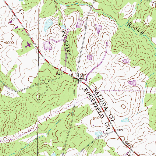 Topographic Map of Mathais Crossroads, SC