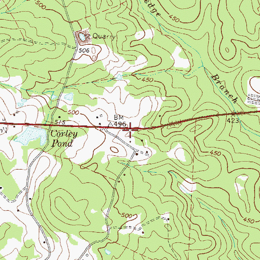 Topographic Map of Frost Hill School (historical), SC