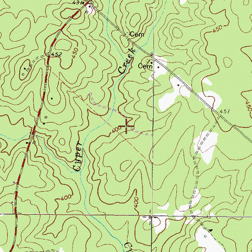 Topographic Map of Rock Grove School (historical), SC