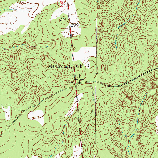 Topographic Map of Bethea School (historical), SC