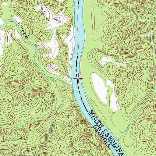 Topographic Map of Bowman Ferry (historical), SC