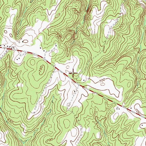 Topographic Map of Broadmouth School (historical), SC