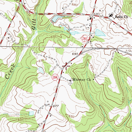 Topographic Map of Brownlee School (historical), SC