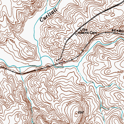 Topographic Map of Cana (historical), SC