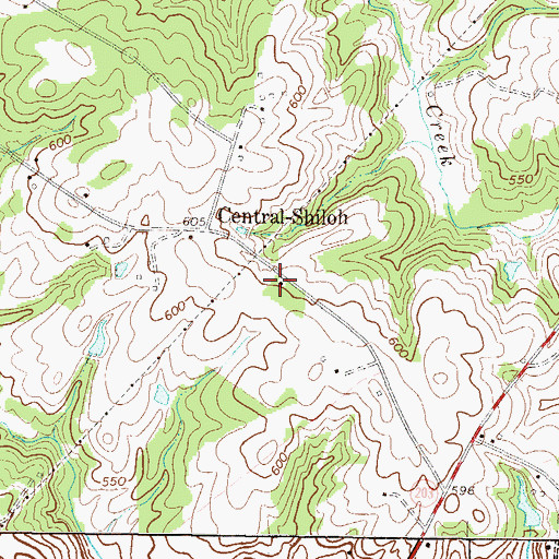 Topographic Map of Central School (historical), SC