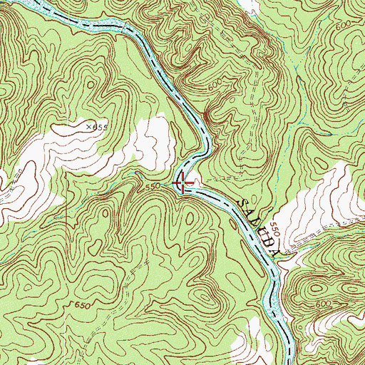 Topographic Map of Dear Shoals, SC