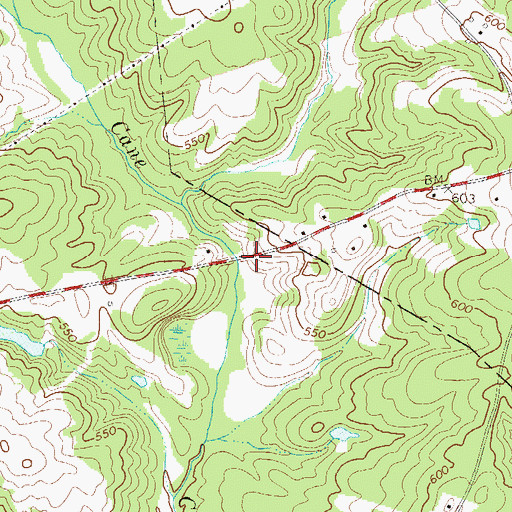 Topographic Map of Douglas Mill (historical), SC