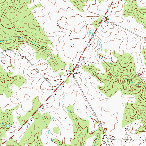Topographic Map of Drake, SC
