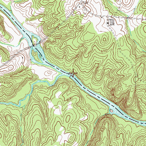 Topographic Map of Johnson Shoals, SC