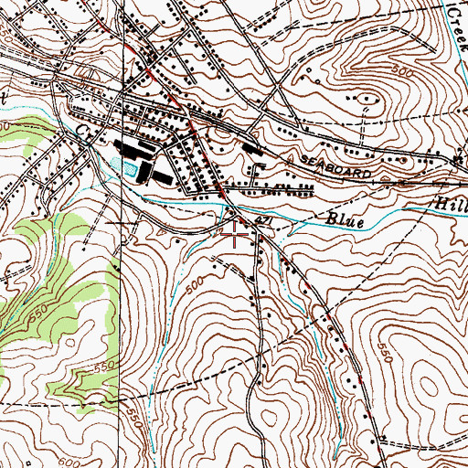 Topographic Map of Langley Miliken Elementary School, SC