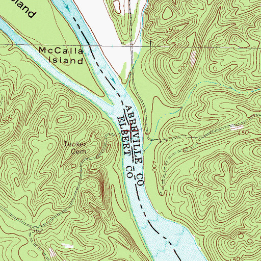 Topographic Map of Moseley Ferry (historical), SC