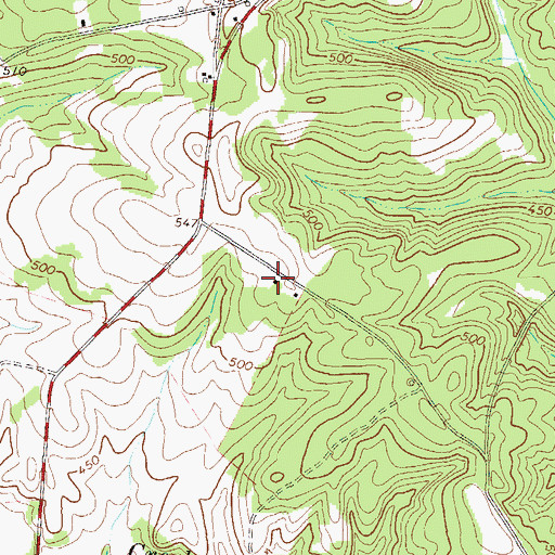 Topographic Map of Pine Grove School (historical), SC