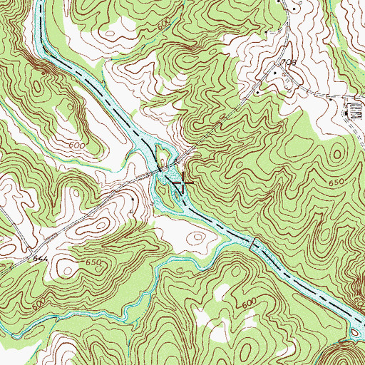 Topographic Map of Rutledge Shoals, SC
