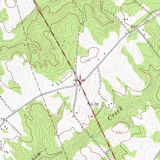 Topographic Map of The Hook (historical), SC