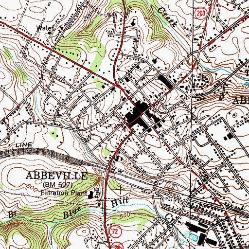 Topographic Map of Trinity Episcopal Church, SC