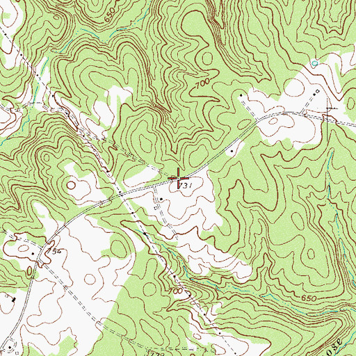 Topographic Map of Vermillion, SC