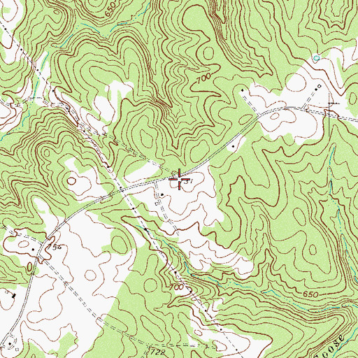 Topographic Map of Vermillion School (historical), SC