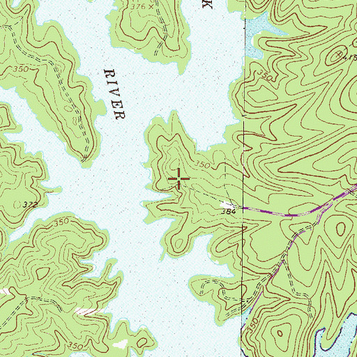 Topographic Map of Buffalo Creek Recreation Area, SC